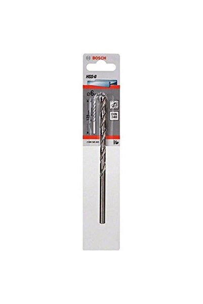 Bosch HSS-G Metal Drill Bit, 6 x 91 x 139 mm