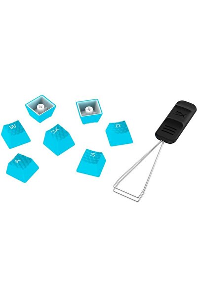 HP HyperX Pudding Λευκό PBT Κιτ Πλήκτρων Gaming, Διάταξη US, Μπλε