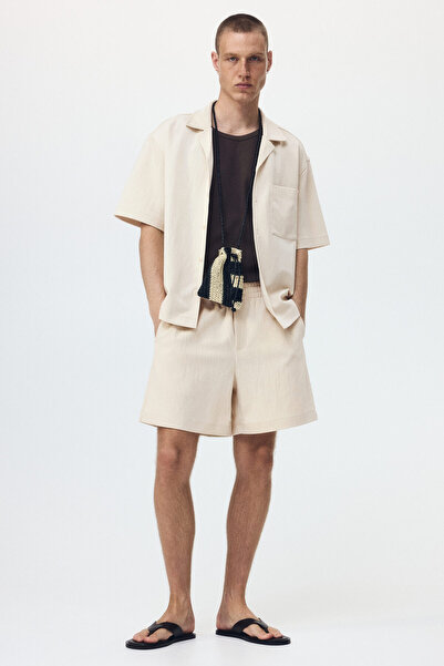 H&M İnterlok Şort Relaxed Fit