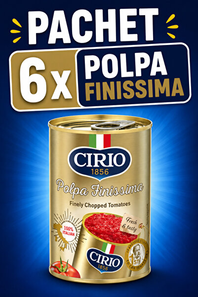 Cirio Pachet 6 x Pulpa de rosii super fina 400g