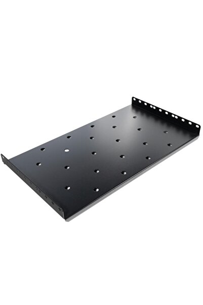 Spacer Raft fix 1U pentru rack de 19 inch, 300 mm, 25 kg, Negru