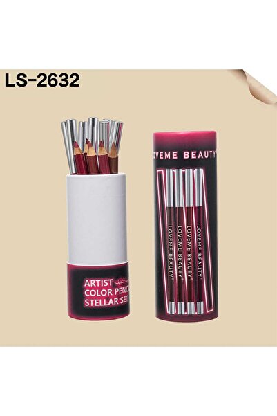 LOVEME BEAUTY Lipstick Luvmi Beauty Stylr Artist Lip Liner Set - 12 Color Woo...