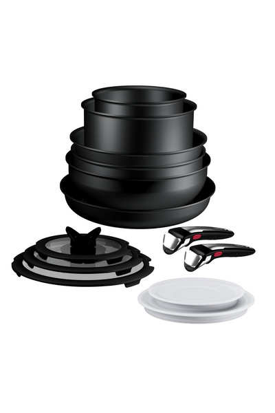 TEFAL Set de 13 piese Ingenio Excellence+ P0009753, tigaie de 24/28 cm, wok d...