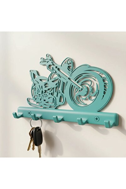 OEM Suport Chei de Perete cu Design Motocicletă, Organizator Hol Imprimat 3D