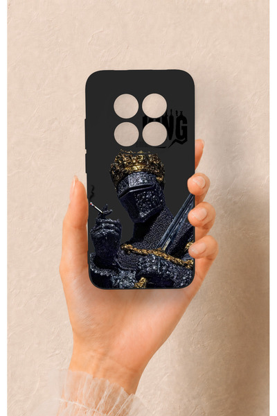 Vip Case Redmi Note 15 Pro 5G Uyumlu King Desenli Silikon Kılıf