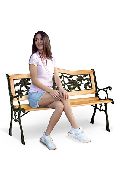 SOFOTEL Bancă de parc cu spătar 123,5 x 74 x 48 cm Gardi Rose