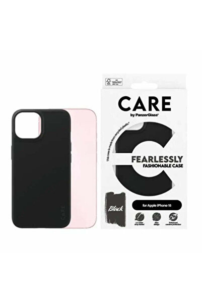 Panzer Glass CARE by PanzerGlass Husă cu stil îndrăzneț pentru iPhone 15 - negru