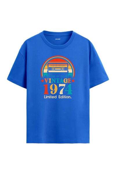 Colermi 1974 Mixtape Round Neck Oversize Vintage T-Shirt