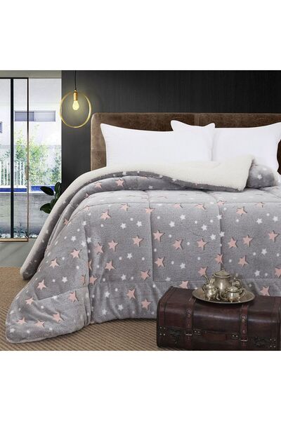 Beauty Home Κουβερτοπάπλωμα μονό φωσφοριζέ Glow Art 6271 160x220 Γκρι