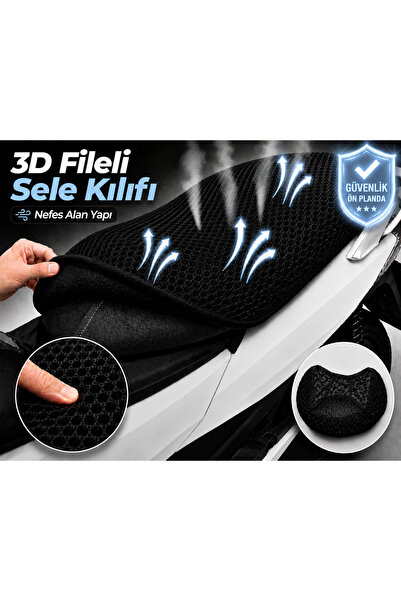 Vi Caro RKS VPS 125 Κάλυμμα σέλας μοτοσικλέτας 3D Mesh Κάλυμμα σέλας Αναπνεύσ...