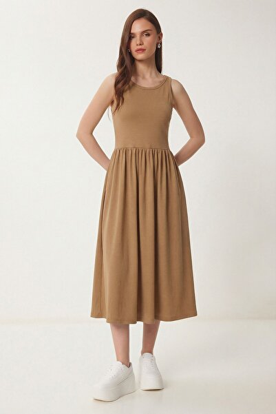 Hiccup Rochie midi fără mâneci cu guler rotund ISTANBUL