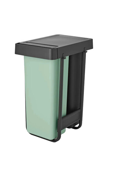 Brabantia Coș de gunoi încorporat, Brabantia, Sort&Go, 2x30 L, gri pastel/verde