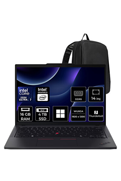 LENOVO ThinkPad T14 Core Ultra 7 255U 16GB RAM 4TB SSD 14" FHD+ Win11 Pro Diz...