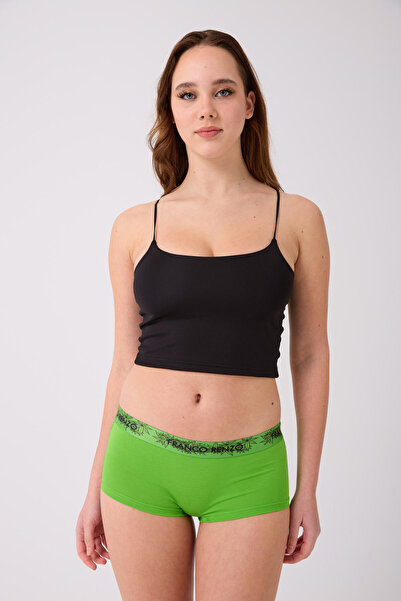 FR Franco Renzo Women's Cotton Lycra 3-Piece Premium Boxed Boyshort Panties