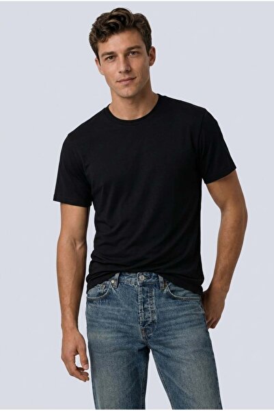 Brix Men's Modal T-Shirt 0557 Black Color