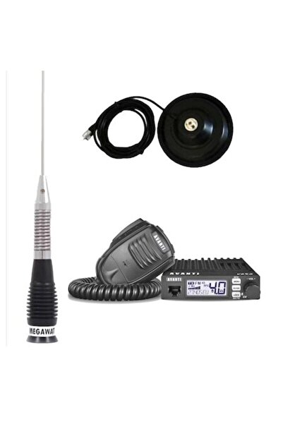 Avanti Kit Stație Radio VERO PRO MSR ASQ+ Antenă CB Megawat ML 100 mag