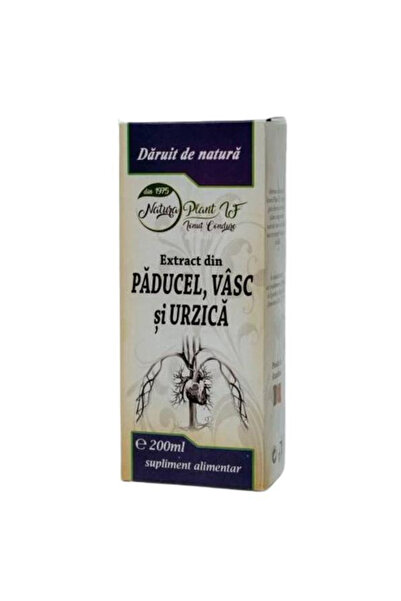 Natura Plant Extract din Paducel, Vasc si Urzica - Poieni, 200 ml