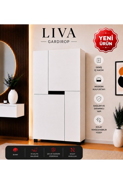 VM VERTEX MOBİLYA Liva Çift Askılıklı Bebek Odası-Yatak Odası-Çocuk Odası Gar...