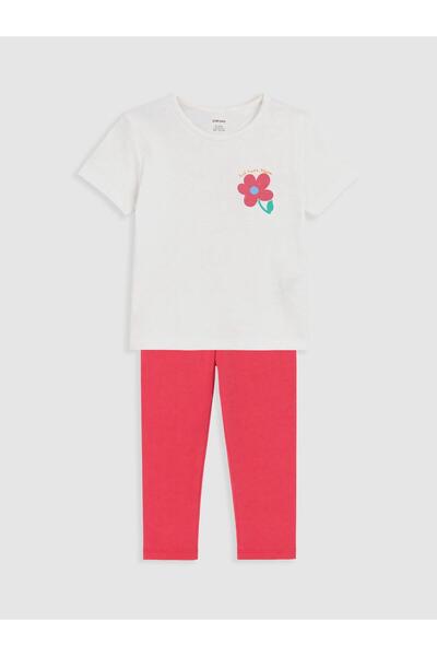 LC Waikiki Sparkling Choices Floral Girl's Set from Shining Store