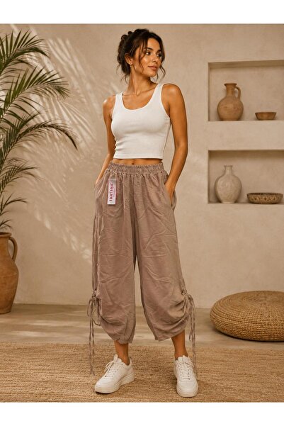Tweed Collection PAÇA İPLİ AYROBİN ŞALVAR