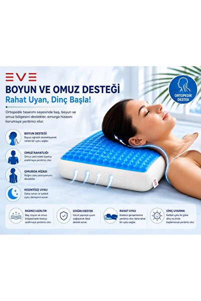 Eve Tekstil JELLİ VİSCO ORTOPEDİK YASTIK