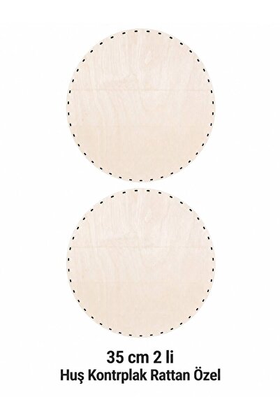 aladepo 2 Pieces 35 cm Birch Plywood Rattan 4 mm Water Resistant 1. Class