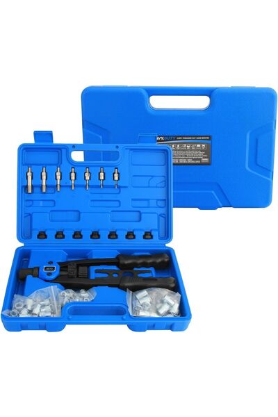 OEM Nituitor manual din oțel, set cu 7 capete interschimbabile și cutie, 33 cm