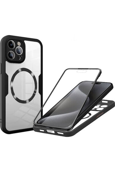 Techsuit ColorVerse 360 Πλήρης Κάλυψη Διαφανής για iPhone 15 Pro Max