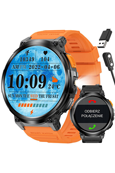 Gravity SMARTWATCH BĂRBĂTESC GT23-3 - LANTERNĂ, CUREA SUPLIMENTARĂ (sg031c)