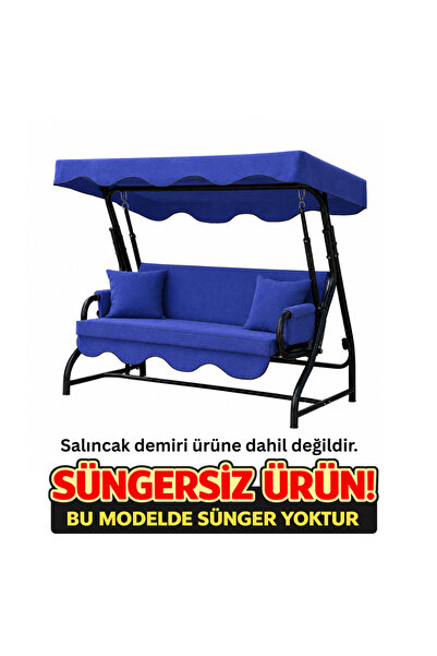 batu tekstil 3 Kişilik Salıncak Minderi Takımı SÜNGERSİZ- Salıncak Oturma Kıl...
