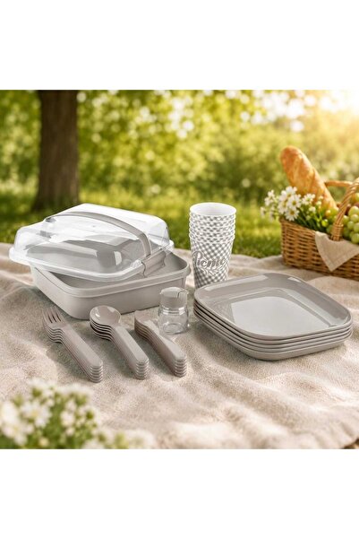 Titiz Piknik Seti 6 Kişilik Kamp ve Bahçe Seti – 32 Parça