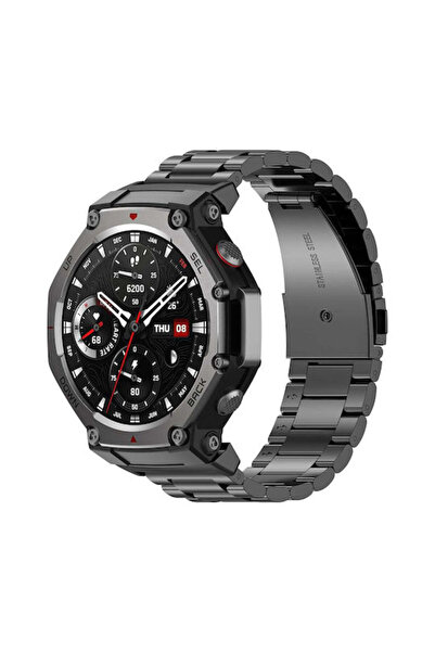 Techsuit Λουράκι ρολογιού W010 Amazfit T-rex 3 Μαύρο
