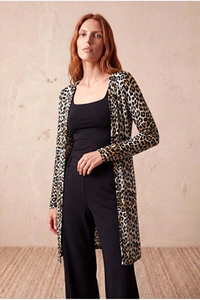 WESTMARK LONDON Ženski kardigan dugih rukava sa leopard uzorkom, standardnog ...