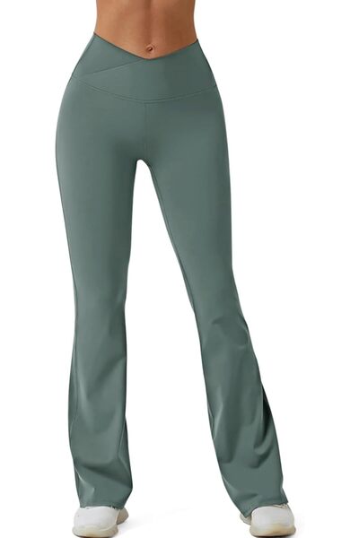 OEM REORIA Pantaloni tip leggings sportivi pentru femei cu picioare largi pen...