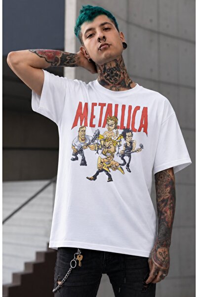 Fuddy Moda Μπλουζάκι Unisex με στάμπα σε στυλ κινουμένων σχεδίων με τους μέλο...