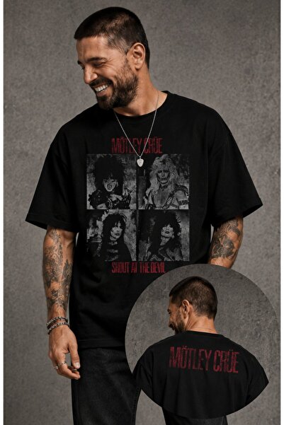 Fuddy Moda Μπλουζάκι Unisex Mötley Crüe με στάμπα Ense και λαιμόκοψη ποδηλάτο...