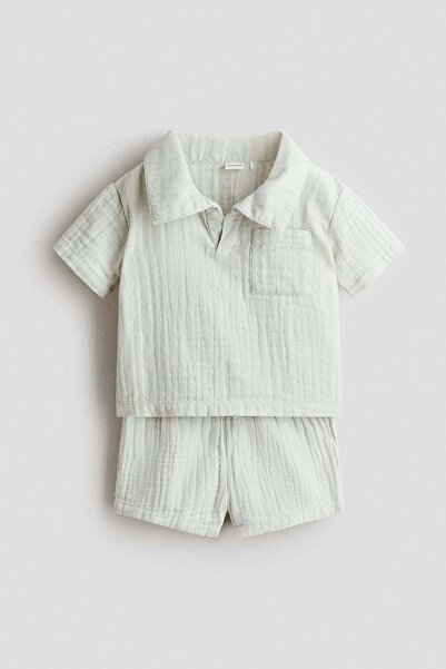 H&M 2-piece cotton muslin set