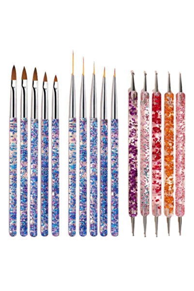 OEM Set de 15 pensule pentru unghii