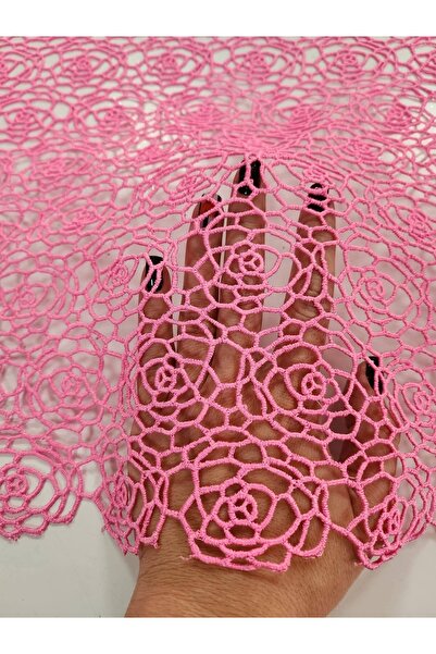 TESATURI OUTLET Candy Pink Split Embroidery for Dresses, Decor and DIY Projec...