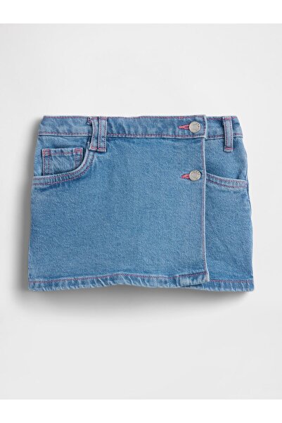 GAP Kız Bebek Açık Mavi Denim Etek