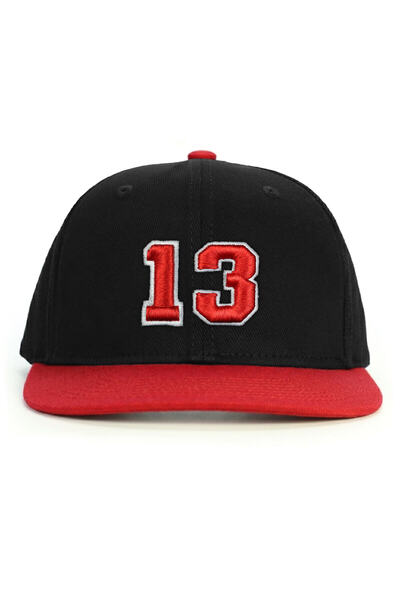 PataCute Number 13 Embossed Snapback Hat