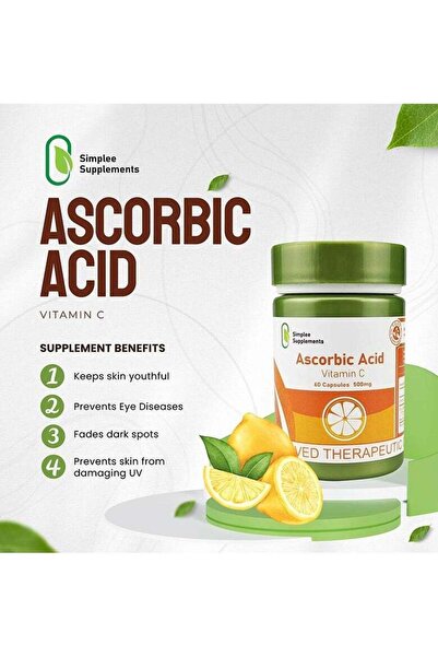 Top Choice Simplee Ascorbic Acid Vitamin C 500 Mg 60 Capsules