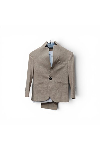 ZENMONI Costum Elegant Premium pentru Băieți – Model Modern cu Guler Tunică
