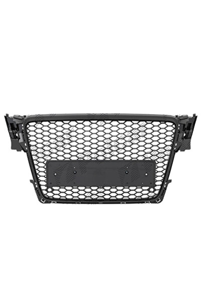 RapidAuto Grila masca fata AUDI A4/S4 (B8), 11.2007-10.2011,Negru stralucitor...