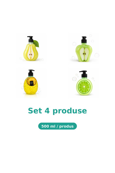 Tasty Set 4 Produse Tasty, Mix Pere, Mar Piele Sensibila, Ananas, Lime