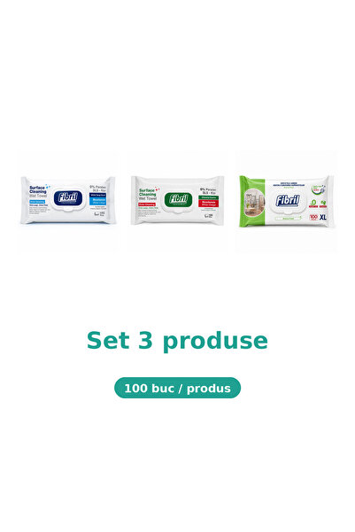Fibril Комплект от 3 фибрилни продукта (горна и долна част), микс синьо, зеле...