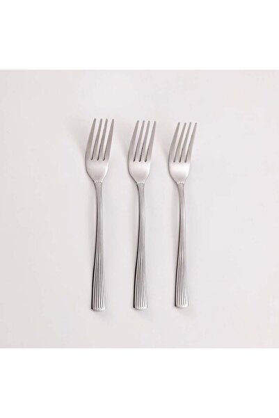 OEM Set Furculițe "Linear", Oțel inoxidabil, Inox, 14.5cm, 3