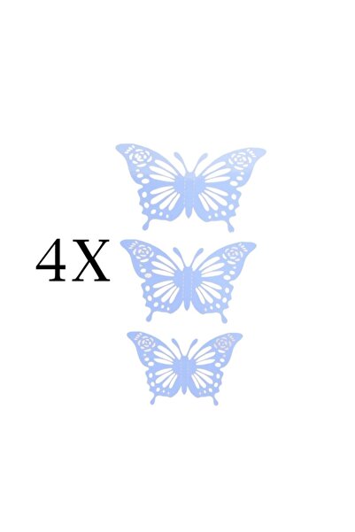 Decoratiuni Dulci Fluturasi ice blue (12 buc./set)