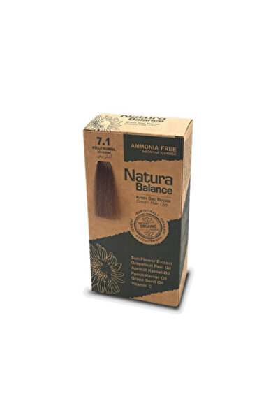 NATURABALANCE Krem Saç Boyası Küllü Kumral 7.1 1 adet