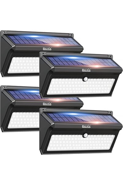 Baxia Technology Solar Lights Outdoor, Wireless 100 LED Motion Sensor Lights ...
